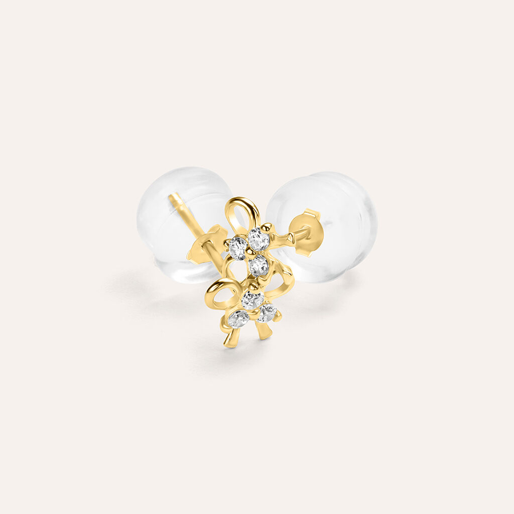 Orecchini Lobo Bon Ton Oro Giallo Cubic Zirconia - Orecchini a Lobo Donna | Stroili