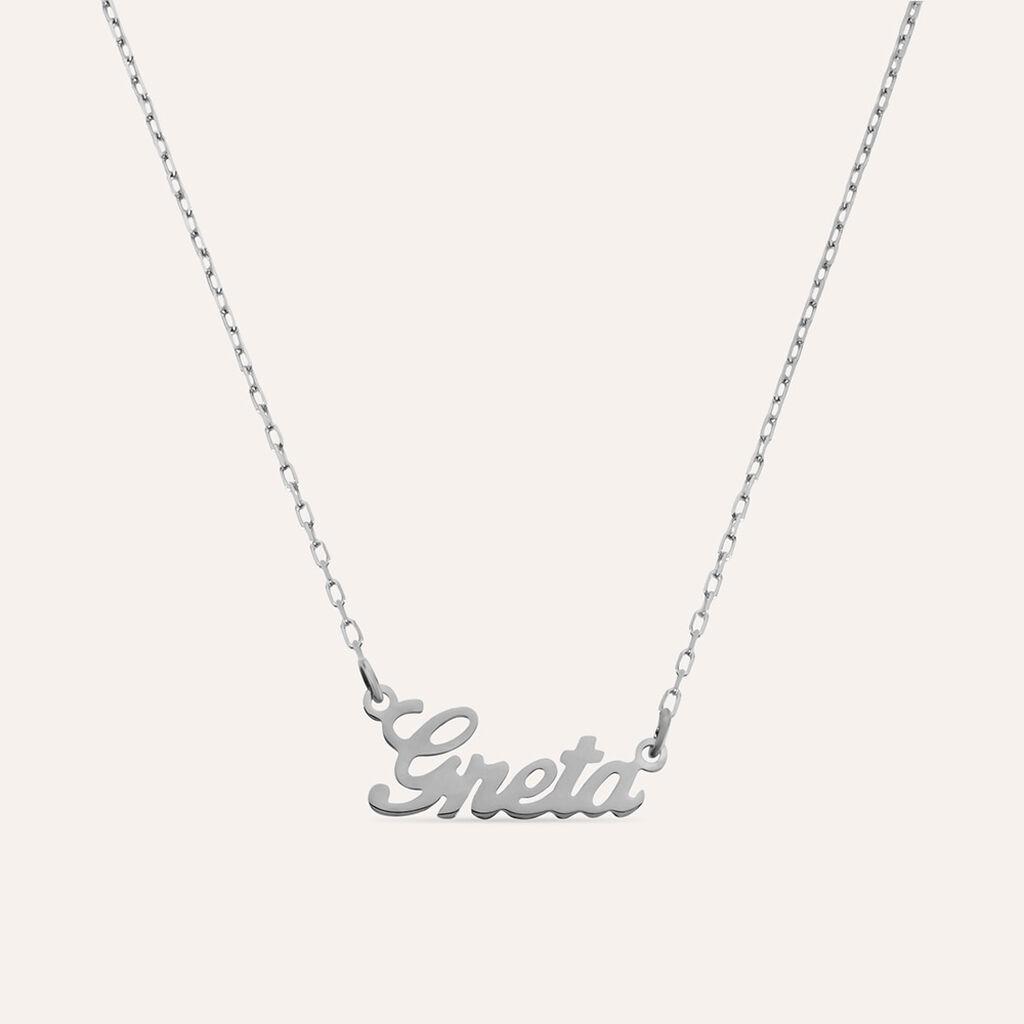 Collana Greta Gold Names Oro Bianco