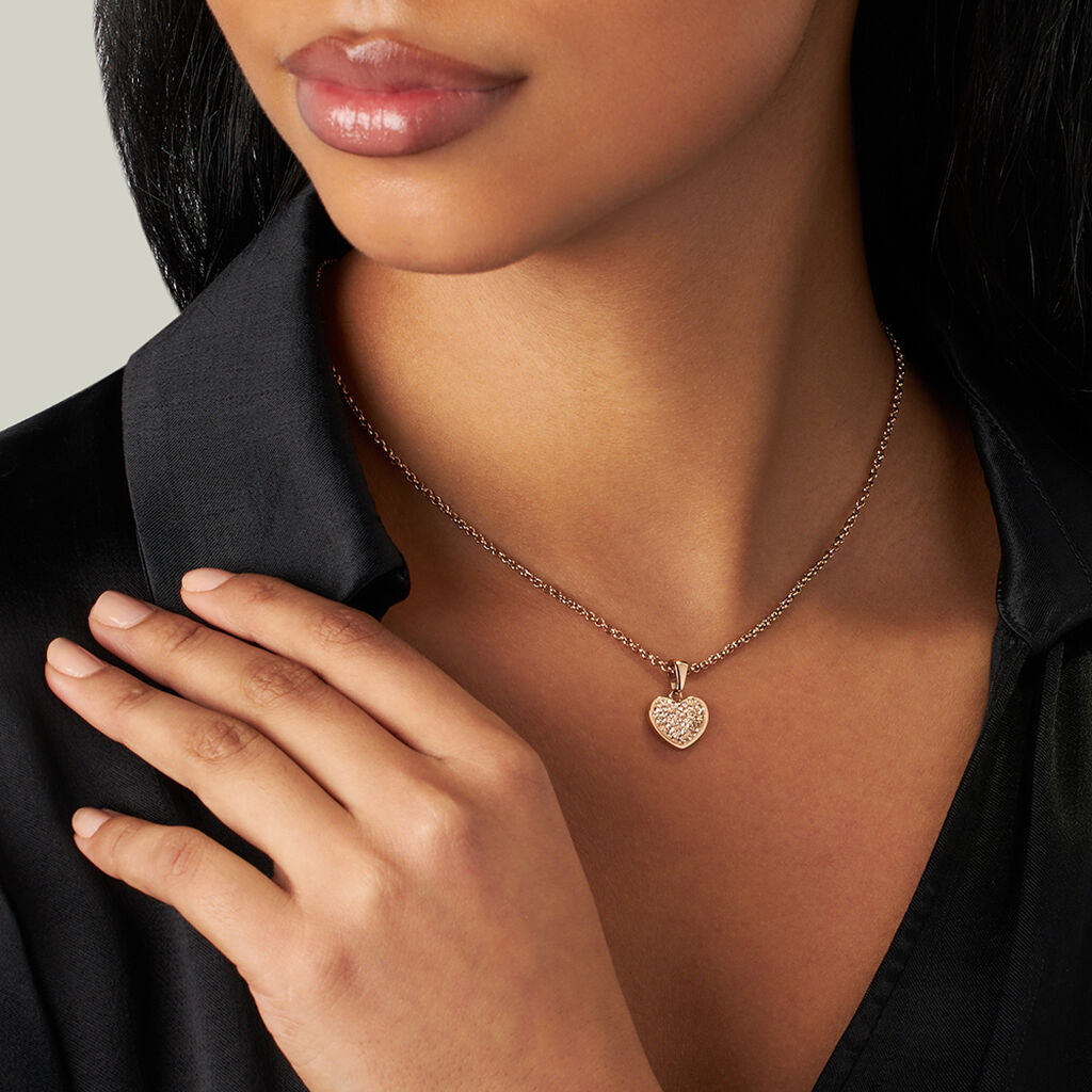 Collana Lady Phantasya Acciaio Rosa Cristallo - Collane Donna | Stroili