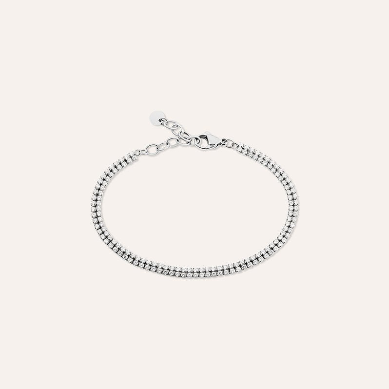 Bracciale Tennis Aura Acciaio Cubic Zirconia - Bracciali Tennis Donna | Stroili