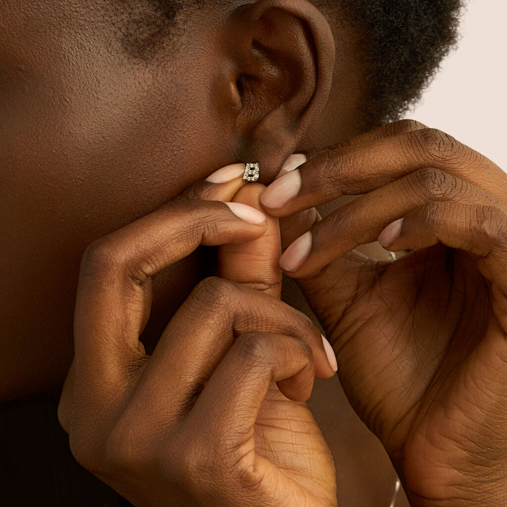 Mono Orecchino Lobo Silver Moments Argento Rodiato Cubic Zirconia