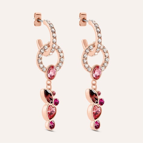 Orecchini Pendenti Violet Ottone Rosa Cristallo - Orecchini Pendenti Donna | Stroili
