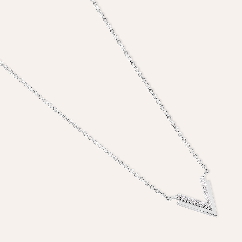 Collana Silver Shine Argento Rodiato Cubic Zirconia