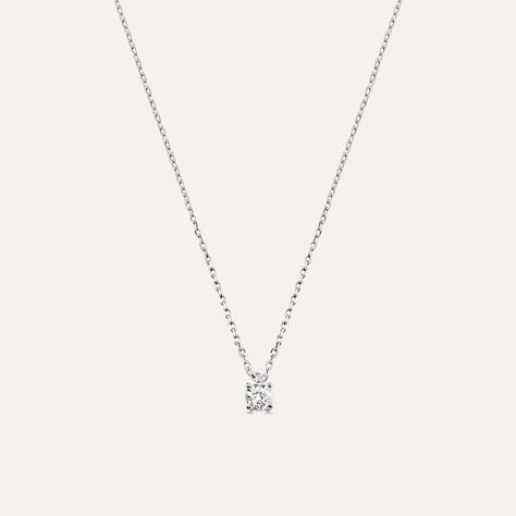 Collana Punto Luce Grace Oro Bianco Diamante - Collane Punto Luce Donna | Stroili