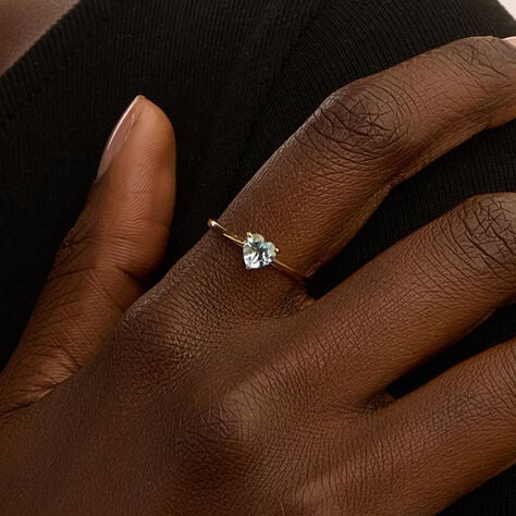 Anello Solitario Amélie Oro Giallo Topazio - Anelli con Pietre Donna | Stroili
