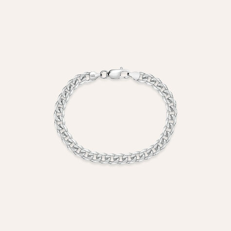 Bracciale Catena Gentleman Argento Rodiato - Bracciali Uomo | Stroili