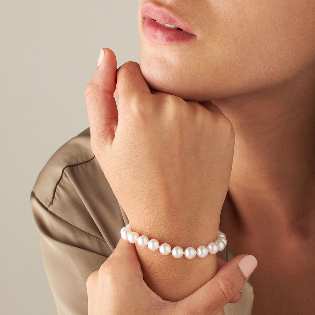 Bracciale Gabrielle Oro Bianco Perla Akoya - Bracciali Donna | Stroili