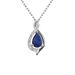 Collana Charlotte Oro Bianco Zaffiro Diamante - Collane Choker Donna | Stroili