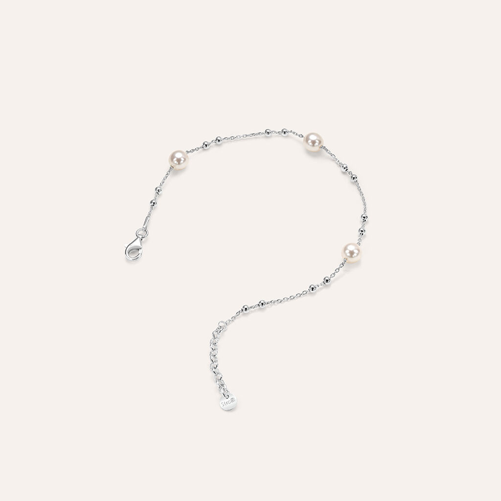Bracciale Silver Pearls Argento Rodiato Perla sintentica - Bracciali Donna | Stroili