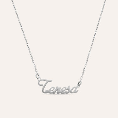 Collana Teresa Gold Names Oro Bianco