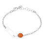 Bracciale Con Targhetta Silver Baby Argento Rodiato
