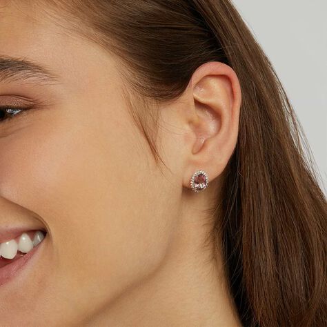 Orecchini Lobo Amélie Oro Bianco Topazio Cubic Zirconia - Orecchini a Lobo Donna | Stroili