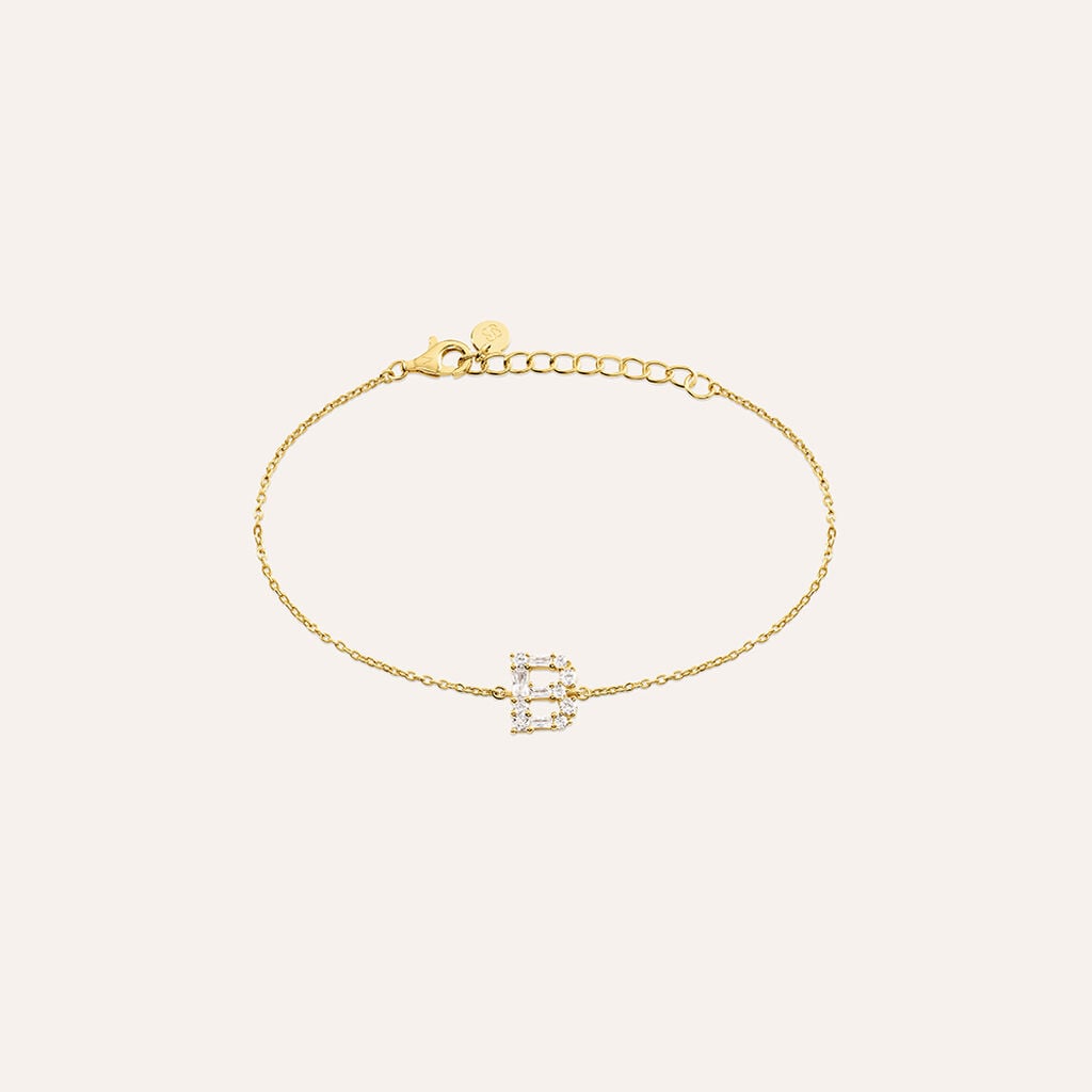 Bracciale Silver Glow Argento Dorato Cubic Zirconia
