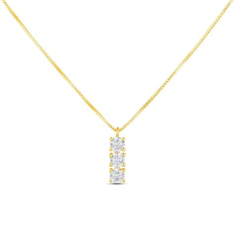 Collana Trilogy Claire Oro Giallo Cubic Zirconia - Collane Donna | Stroili