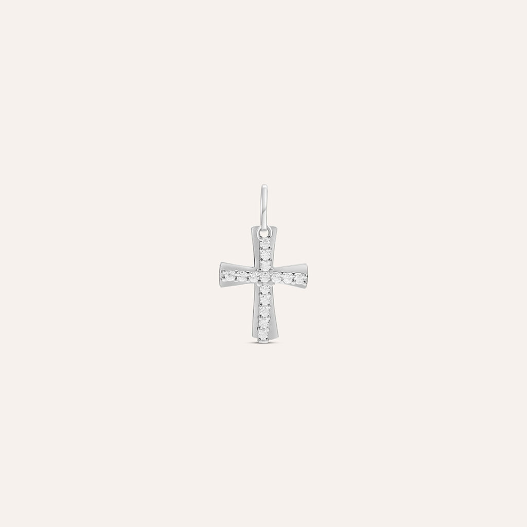 Pendente Holy Oro Bianco Cubic Zirconia - Ciondoli Donna | Stroili