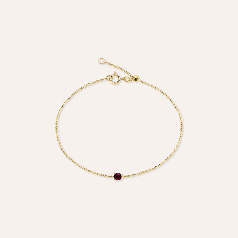 Bracciale Punto Luce Charlotte Oro Giallo Rubino - Bracciali Donna | Stroili