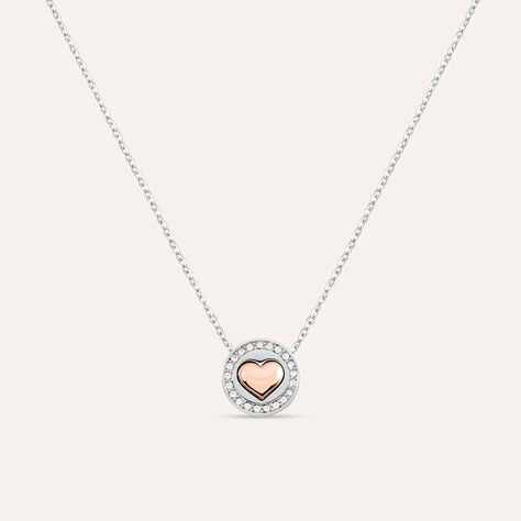 Collana Lady Chic Acciaio Rosa Cristallo - Collane Donna | Stroili