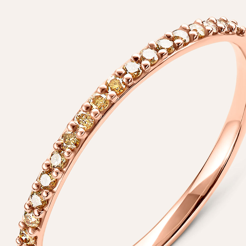 Anello Semi-eternity Sophia Oro Rosa Diamante - Anelli con Pietre Donna | Stroili