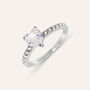 Anello Solitario Lady Chic Acciaio Cristallo