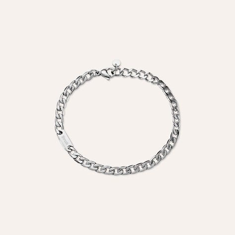 Bracciale Con Targhetta Man Code Acciaio - Bracciali Uomo | Stroili