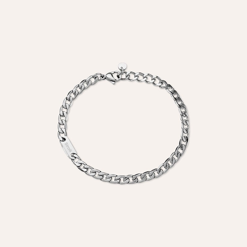 Bracciale Con Targhetta Man Code Acciaio - Bracciali Uomo | Stroili