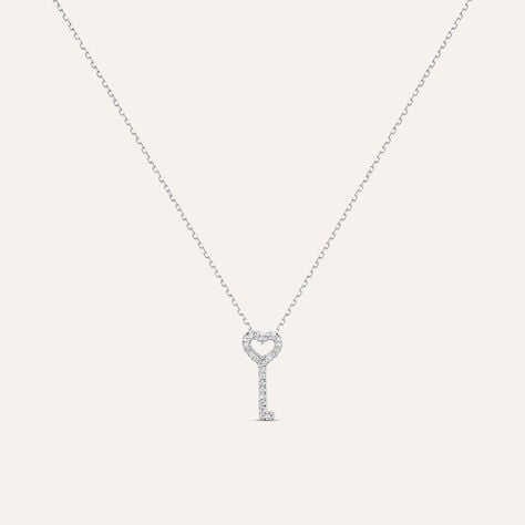 Collana Sophia Oro Bianco Diamante - Collane Donna | Stroili