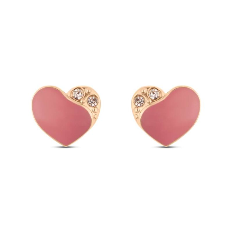 Orecchini Lobo Lady Sweet Acciaio Rosa Cristallo - Orecchini a Lobo Donna | Stroili