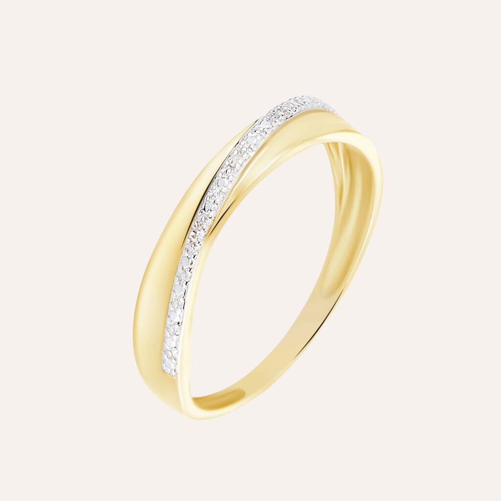 Anello Fascia Sophia Oro Giallo Diamante