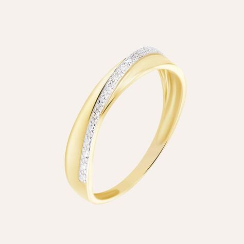 Anello Fascia Sophia Oro Giallo Diamante - Anelli con Pietre Donna | Stroili