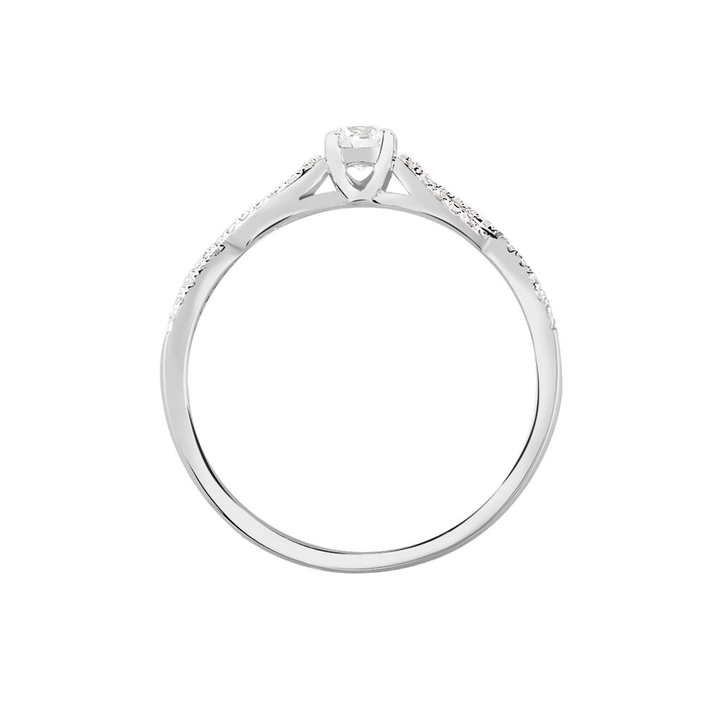 Anello Solitario Grace Oro Bianco Diamante - Anelli con Pietre Donna | Stroili