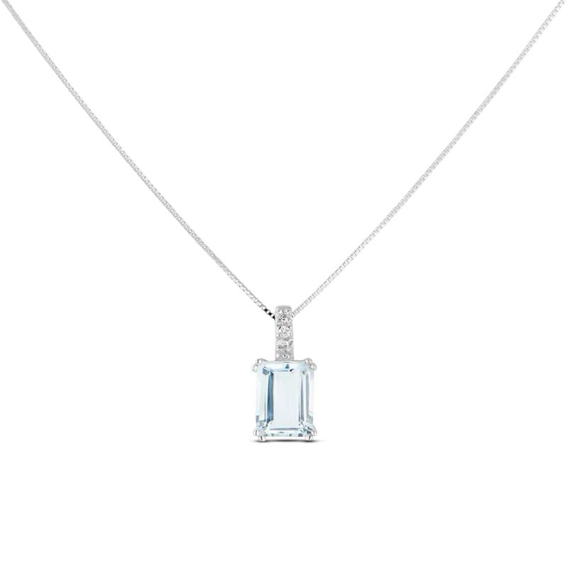 Collana Acquamarina Oro Bianco Acquamarina Diamante - Collane Donna | Stroili