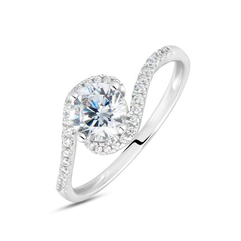 Anello Solitario Claire Oro Bianco Cubic Zirconia - Anelli con Pietre Donna | Stroili