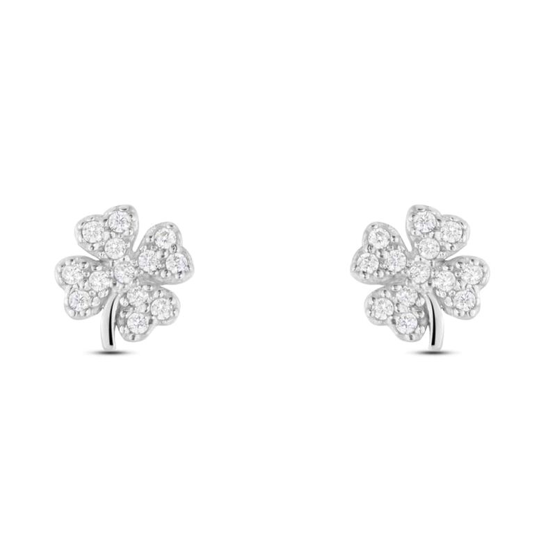 Orecchini Lobo Claire Oro Bianco Cubic Zirconia - Orecchini a Lobo Donna | Stroili