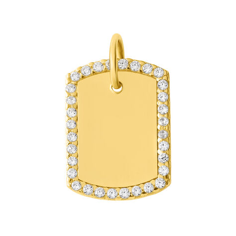 Pendente Poème Oro Giallo Cubic Zirconia - Ciondoli con Incisione Donna | Stroili