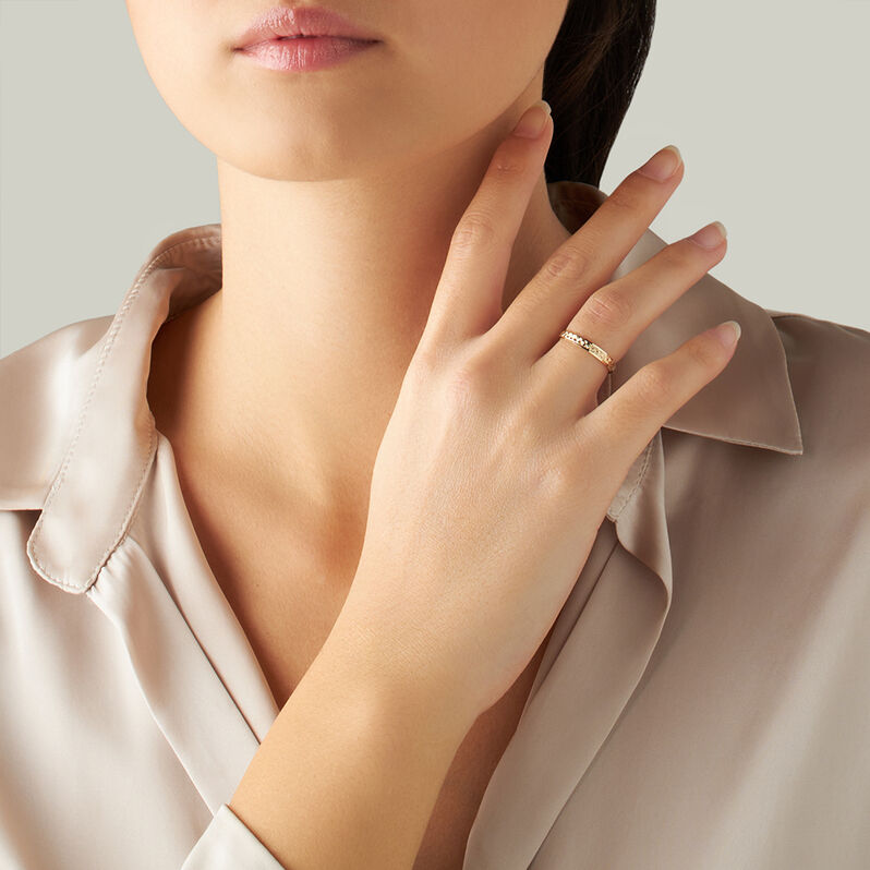 Fede Classica Diamantata 3 mm Oro Giallo - Anelli con Incisione Donna | Stroili
