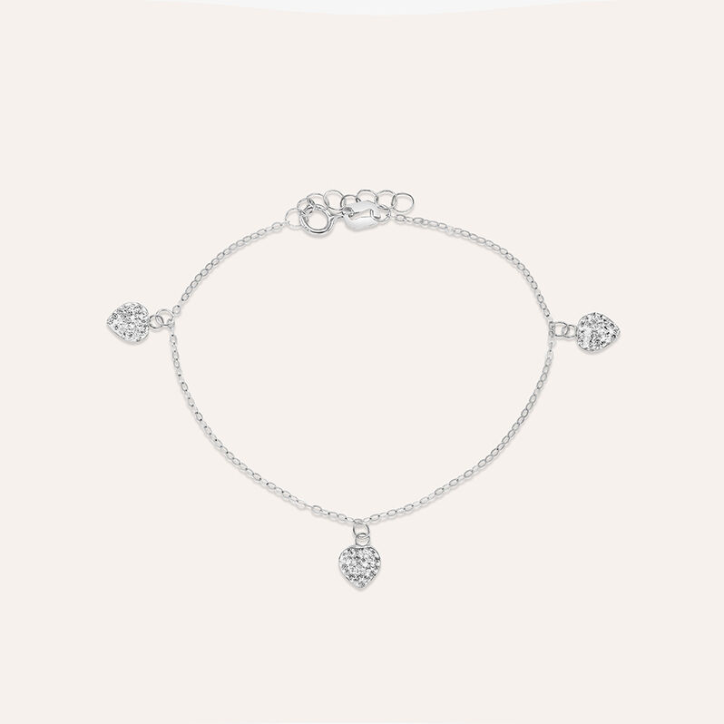 Bracciale Christelle Oro Bianco Cristallo - Bracciali Love Donna | Stroili