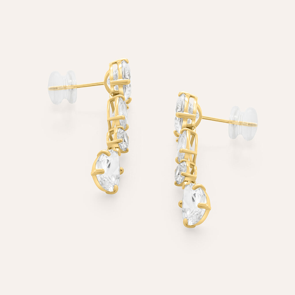 Orecchini Pendenti Claire Oro Giallo Cubic Zirconia - Orecchini Pendenti Donna | Stroili