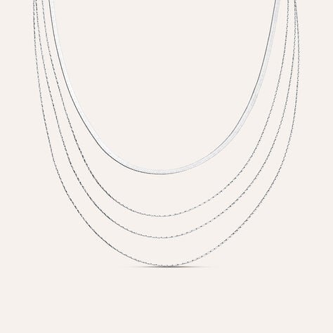 Catena Silver Collection Argento Rodiato - Collane Catena Donna | Stroili