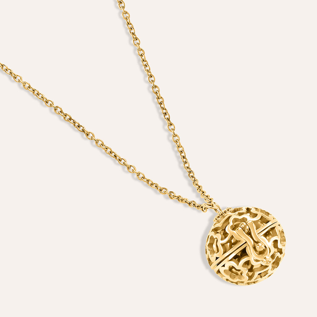 Collana Chiama Angeli Lady Code Acciaio Dorato - Collane Chiama Angeli Donna | Stroili