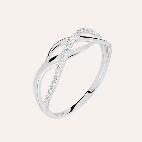 Anello Fascia Sophia Oro Bianco Diamante - Anelli con Pietre Donna | Stroili