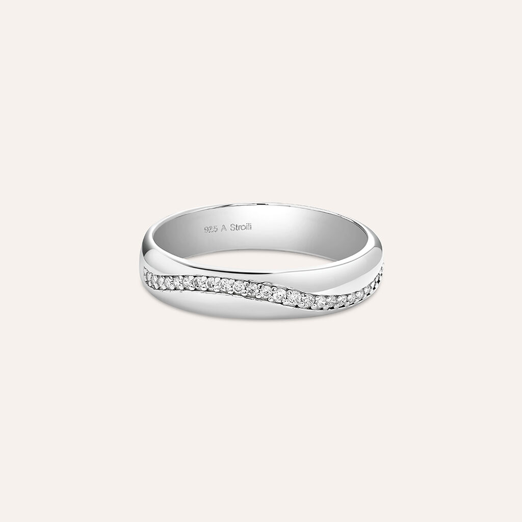 Anello Fedina Silver Collection Argento Rodiato Cubic Zirconia - Anelli con Pietre Donna | Stroili