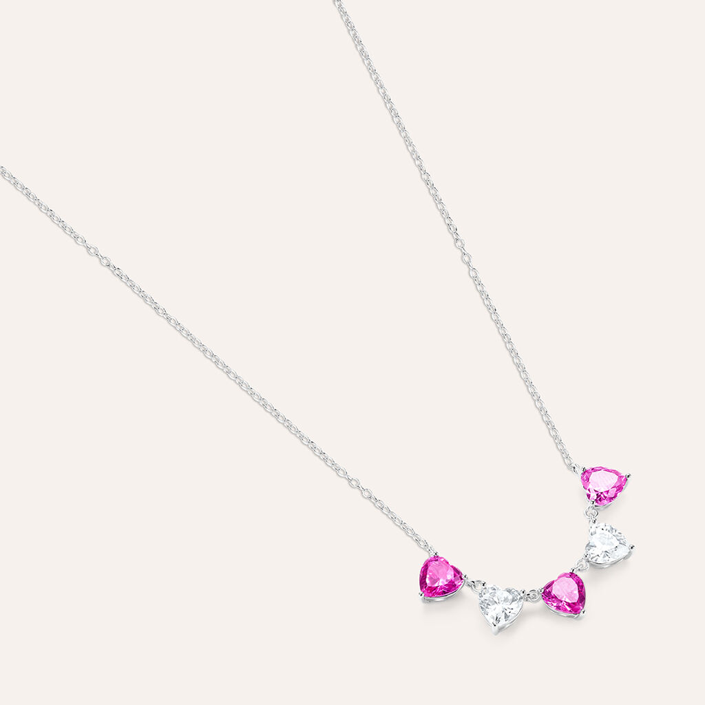 Collana Silver Elegance Argento Rodiato Cubic Zirconia