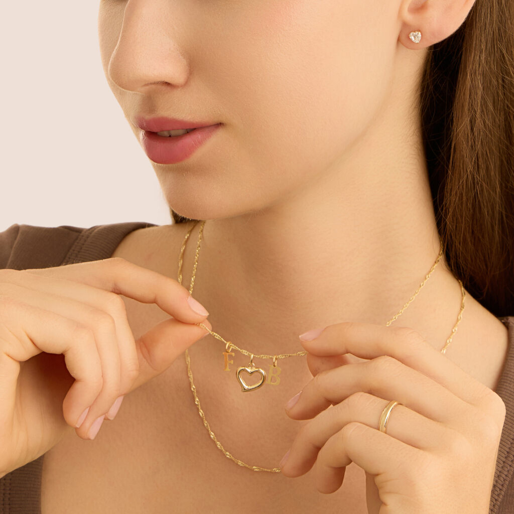 Orecchini Lobo Punto Luce Bon Ton Oro Giallo Cubic Zirconia