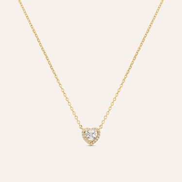 Collana Silver Glow Argento Dorato Cubic Zirconia