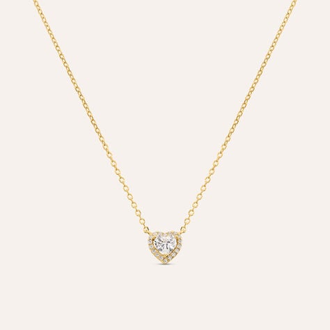 Collana Silver Glow Argento Dorato Cubic Zirconia - Collane Donna | Stroili