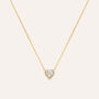 Collana Silver Glow Argento Dorato Cubic Zirconia