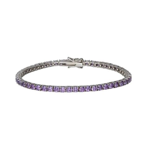 Bracciale Tennis Silver Rainbow Argento Rodiato Cubic Zirconia - Bracciali Tennis Donna | Stroili