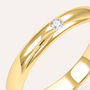 Fede Classica Leggera 3.2 mm Oro Giallo Diamante