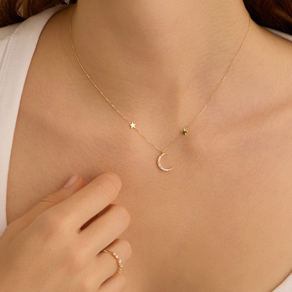 Collana Claire Oro Giallo Cubic Zirconia