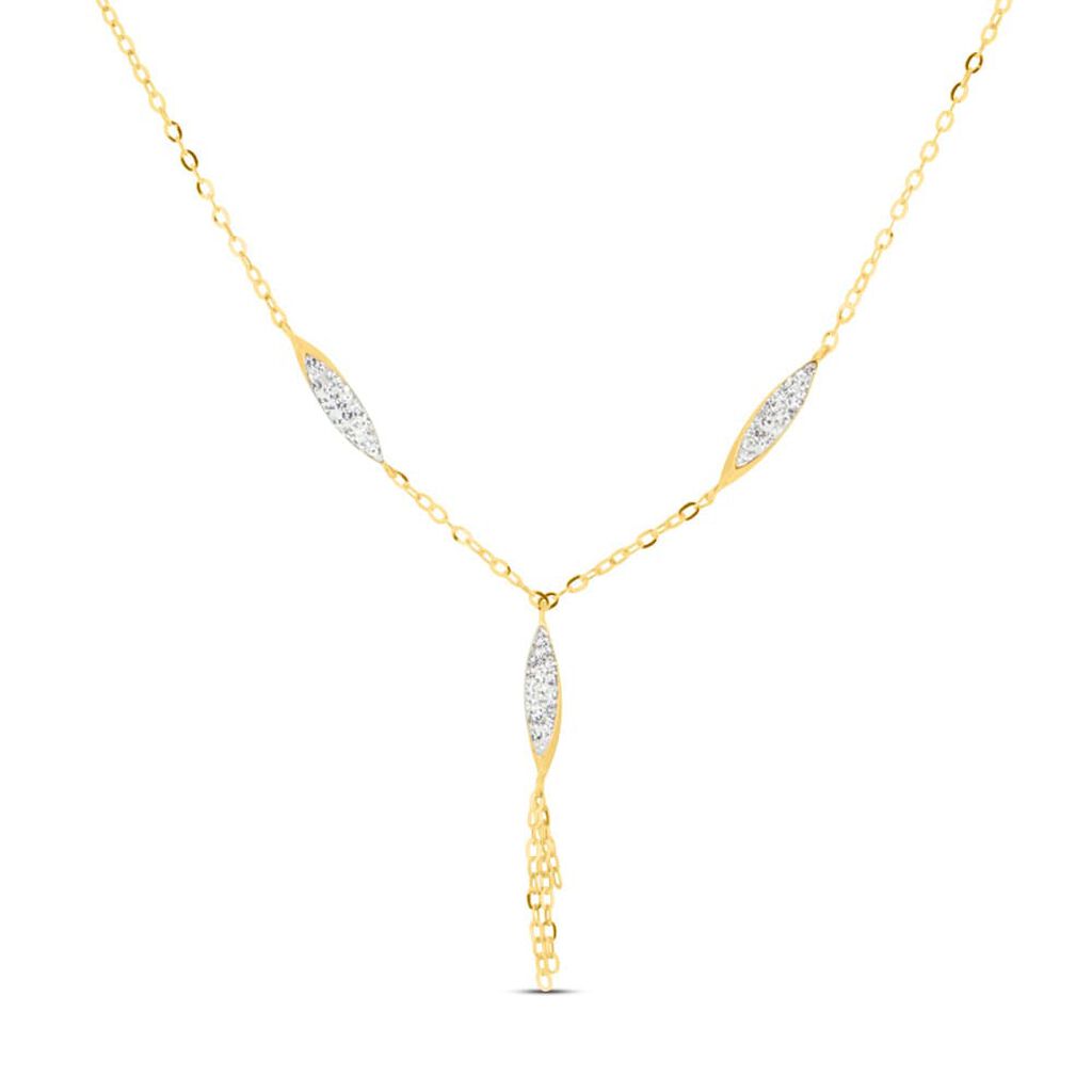 Collana Crystal Gold Oro Giallo Cristallo - Collane Donna | Stroili